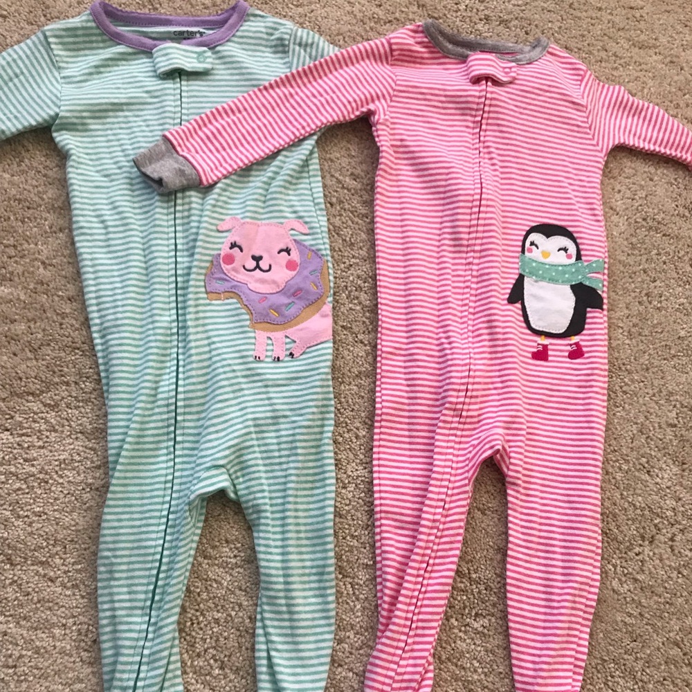 Carters full zip pajamas- never worn